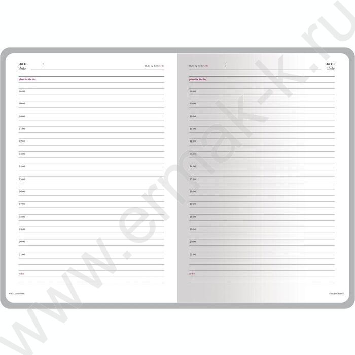 Ежедневник н/дат А5 136л Velvet нежно-розовый  | Фото 2