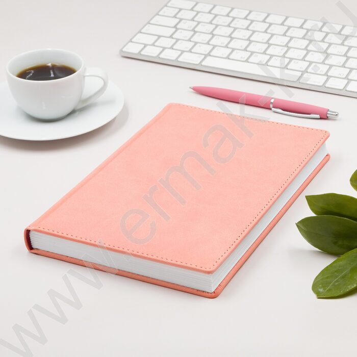 Ежедневник н/дат А5 136л Velvet нежно-розовый  | Фото 4