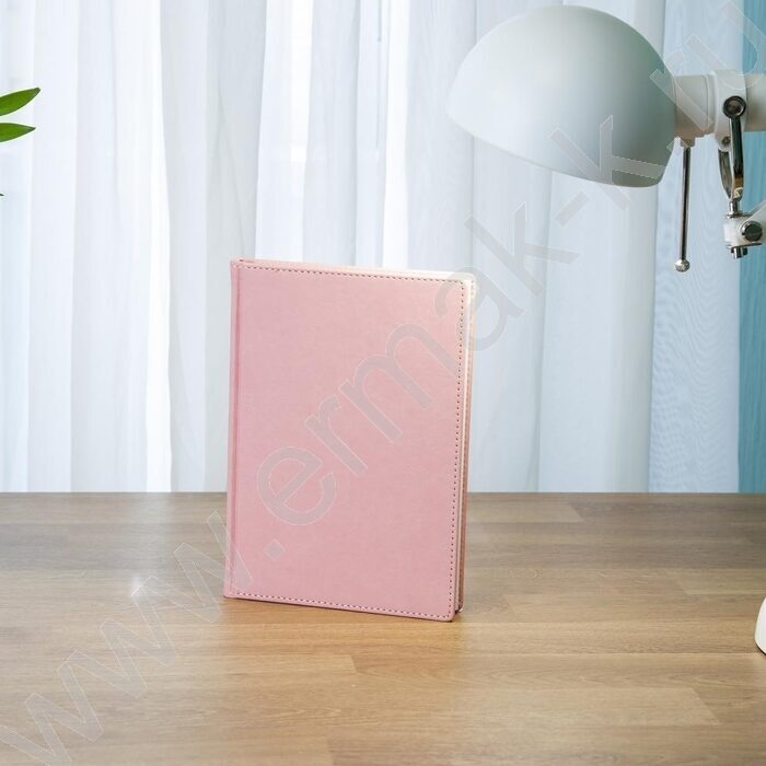 Ежедневник н/дат А5 136л Velvet нежно-розовый  | Фото 5