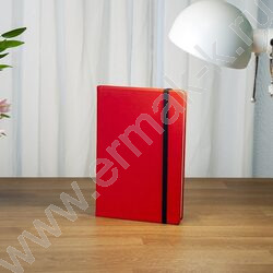 Ежедневник н/дат А5 160л Megapolis Velvet красный /резинка/тонир.блок/ляссе/конверт/ | Фото 7