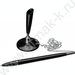 Ручка шар на цепочке черный корп. | Фото 2