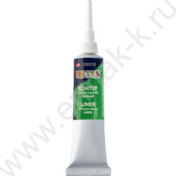 Контур  по стеклу и керамике акриловый Декола Зеленый 18мл | Фото 1