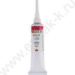 Контур  по ткани акриловый Декола Розовый 18мл | Фото 1