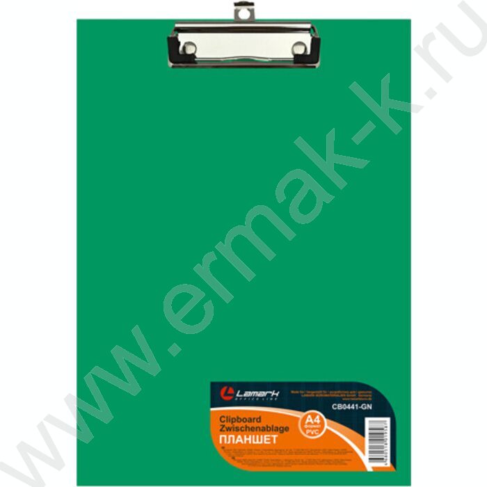 Клипборд А4 зеленый 2мм PVC | Фото 1