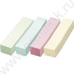 Набор самокл. этикеток-закладок 12*50мм /100л*4цв пастель пл.блистер европодвес | Фото 2