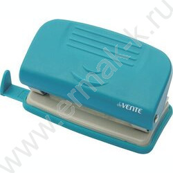 Дырокол  10л пластик Neon /линейка/ неоновый голубой | Фото 1