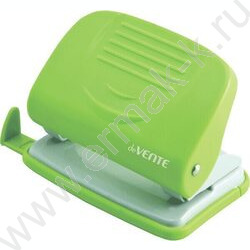 Дырокол  20л пластик Neon /линейка/ неоновый зеленый | Фото 1