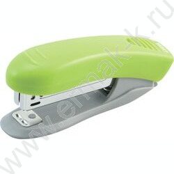 Степлер №10  10л пластик Neon неоновый зеленый /встроен антистеплер/ | Фото 1