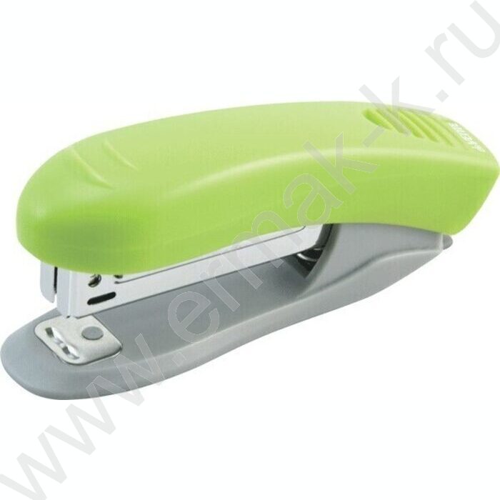 Степлер №10  10л пластик Neon неоновый зеленый /встроен антистеплер/ | Фото 1