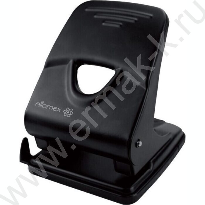 Дырокол  45л метал /линейка/ черный | Фото 1