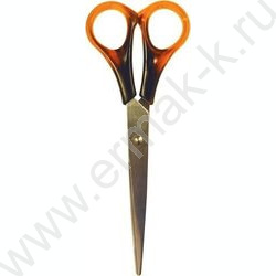 Ножницы 20см пл.янтарные кольца в ПВХ чехле | Фото 1