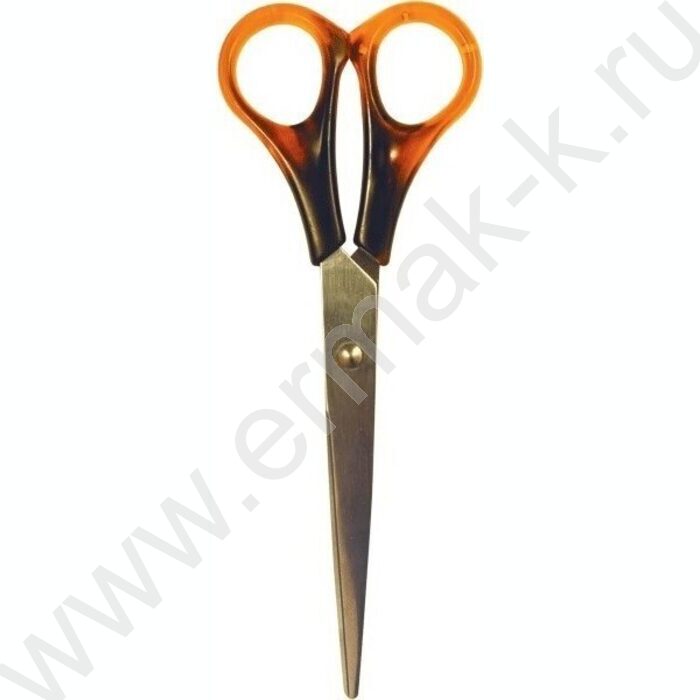 Ножницы 20см пл.янтарные кольца в ПВХ чехле | Фото 1