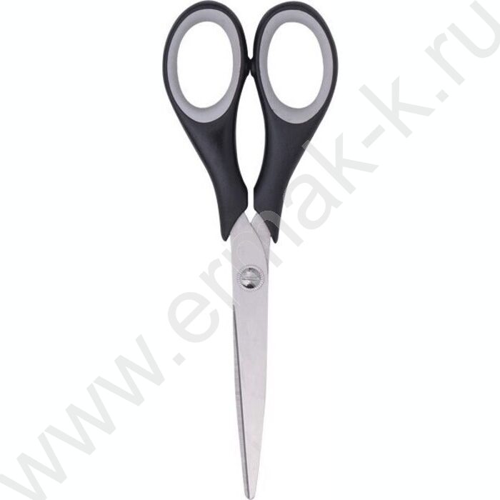 Ножницы 17см прорезиненные кольца, в картонном блистере | Фото 1