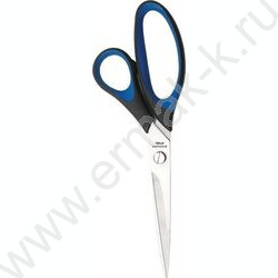 Ножницы 21см Twin двухцветные прорезиненные кольца, в картонном блистере | Фото 1