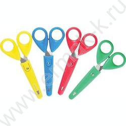 Ножницы 13см детские Cosmo пл.кольца, с защитным футляром | Фото 1