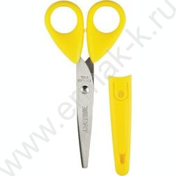 Ножницы 13см детские Cosmo пл.кольца, с защитным футляром | Фото 2