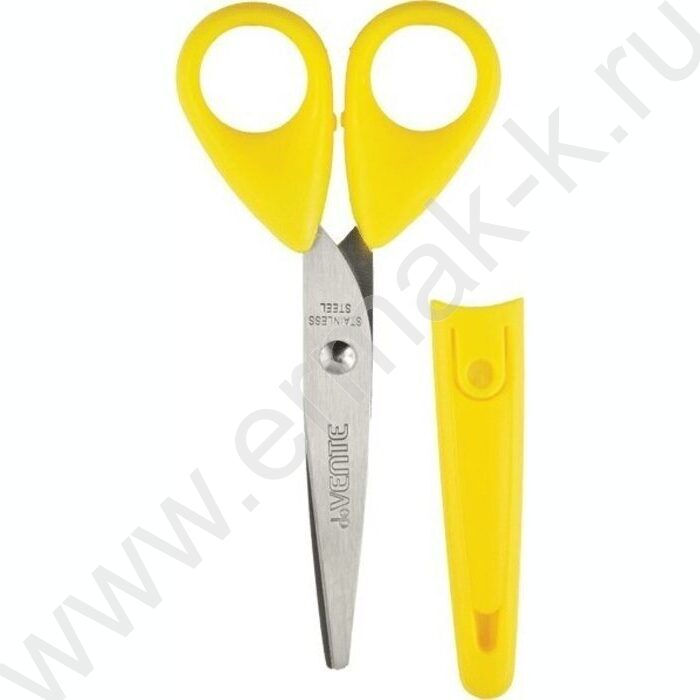 Ножницы 13см детские Cosmo пл.кольца, с защитным футляром | Фото 2