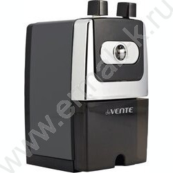 Точилка механическая 1 отверстие 7,3*11,5*12,8см /с контейнером /в пластиковой коробке черная | Фото 1