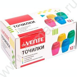 Точилка 1отв. пластик/с контейнером/ ассорти овальная | Фото 4