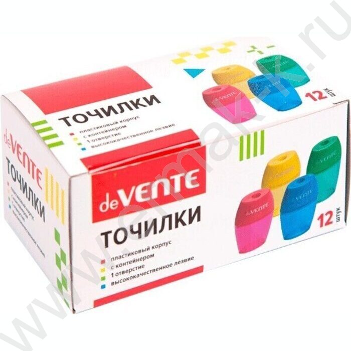 Точилка 1отв. пластик/с контейнером/ ассорти овальная | Фото 4