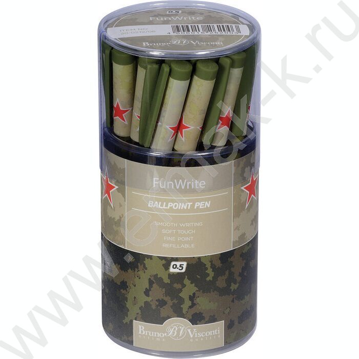 Ручка шар FunWrite.Милитари синяя 0,5мм | Фото 5