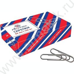 Скрепки 25мм /100шт оцинкованные | Фото 1