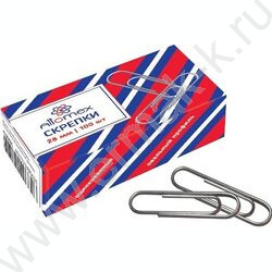 Скрепки 28мм /100шт оцинкованные | Фото 1