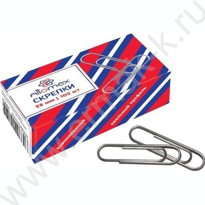 Скрепки 28мм /100шт оцинкованные | Фото 1