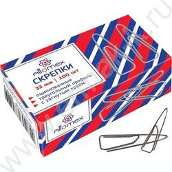 Скрепки 33мм /100шт оцинкованные треугольные с загнутым краем | Фото 1