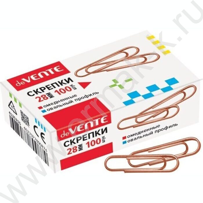 Скрепки 28мм /100шт омедненные | Фото 2