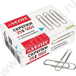 Скрепки 25мм /100шт никелированные | Фото 1