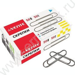 Скрепки 50мм / 50шт никелированные | Фото 2