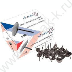 Кнопки /100шт 9,5мм никелированные | Фото 2