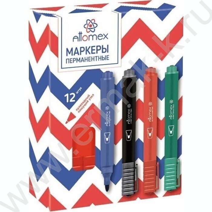 Маркер перм. /красный/ 3мм круг | Фото 2