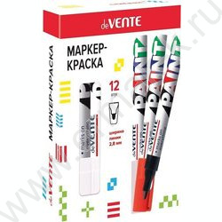 Маркер-краска /белый/ 2,8мм круг /нитро-основа | Фото 2