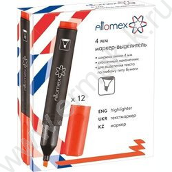 Текстовыделитель /оранжевый/ 4мм косой | Фото 2