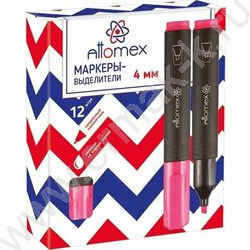 Текстовыделитель /розовый/ 4мм косой | Фото 2