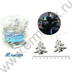 Эл./гирлянда LED  20 ламп Елочки 3,5м прозр.пров