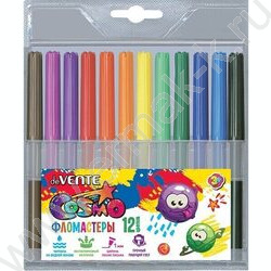 Фломастеры  12цв Cosmo вентилируемый колпачок,блистер европодвес | Фото 1