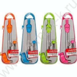 Готовальня  3предм с защитой острия /ассорти | Фото 1