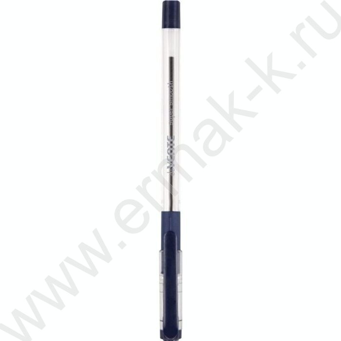 Ручка шар на масл.основе 0,7мм синяя/игла,прозр.корпус,метал.наконечник,резиновый держатель,ульт | Фото 2