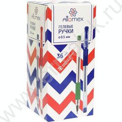 Ручка гелевая черная 0,5мм /прозр.корпус, металл.наконечник, резин.держатель | Фото 3