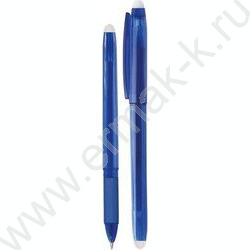 Ручка гелевая Пиши-Стирай 0,7мм синяя "Edit" /резиновый держатель, полупрозрачный синий корпус      | Фото 1