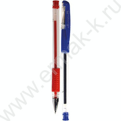 Ручка гелевая /набор  6цв/ 0,5мм резиновый держатель блистер | Фото 2