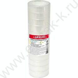 Скотч 12*10 прозр. 35мкм. пластиковая втулка | Фото 1