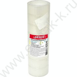 Скотч 18*10 прозр. 35мкм. пластиковая втулка | Фото 1