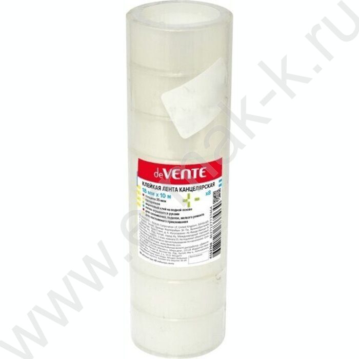 Скотч 18*10 прозр. 35мкм. пластиковая втулка | Фото 1