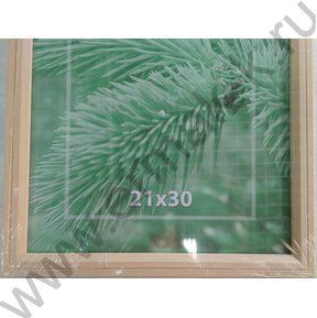 Фоторамка  21*30см дерево некр./Светлое/ №6