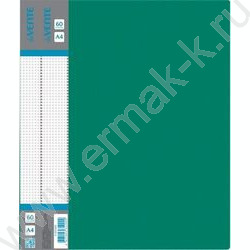 Папка  60 файлов Daily зелёная, сменная этикетка | Фото 1