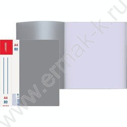 Папка  80 файлов Daily серая, сменная этикетка | Фото 2